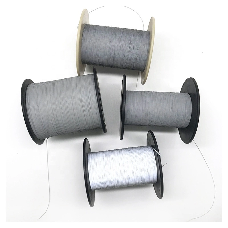 Silver Color Reflective Yarn Reflective Thread for Embroidery