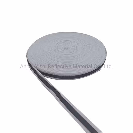 White Silver White Safety Reflective Webbing Tape, High Vis Reflective Fabric Ribbon Sew on Bags/Shoes/Garments