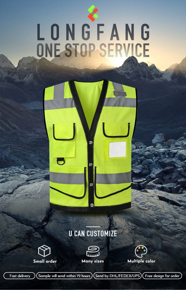 Amazon′ S New Multi-Function Night Riding Running Surveyor Safety Reflective Vest