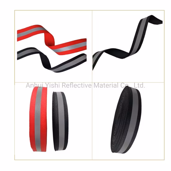 Белая серебряная светоотражающая лента для ремня безопасности, светоотражающая тканевая лента высокой видимости для шитья сумок/обуви/одежды