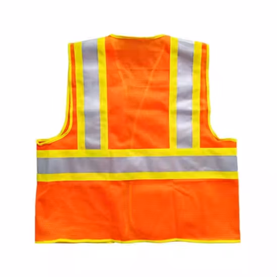 Светоотражающий жилет безопасности из 100% полиэфирной сетки с ANSI/Isea 107-2020.