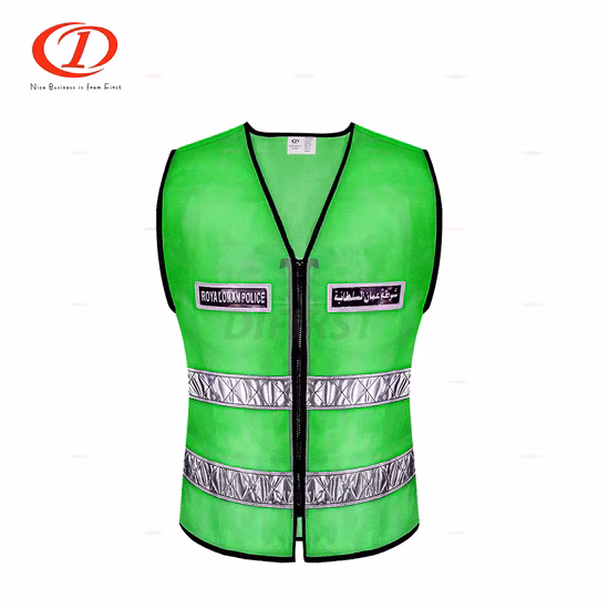 Горячий светоотражающий жилет с сетчатой ​​тканью и кристаллической лентой